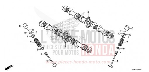 ARBRE A CAMES/SOUPAPE CB1100CAK de 2019